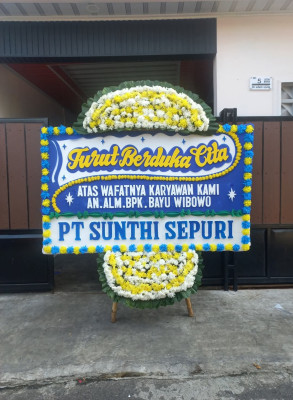 Papan Bunga Duka di Takalar